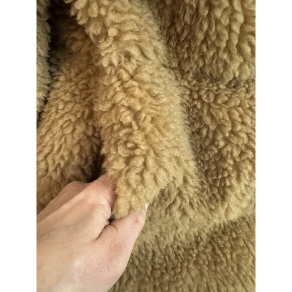 Patagonia Women's Recycled High Pile Fleece Down Jacket XL Teddy Tan - Picture 4 of 9
